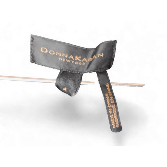 New with tags Donna Karan New York Black Mesh Velvet Sequin Dress Size 4 $495 - Picture 12 of 16